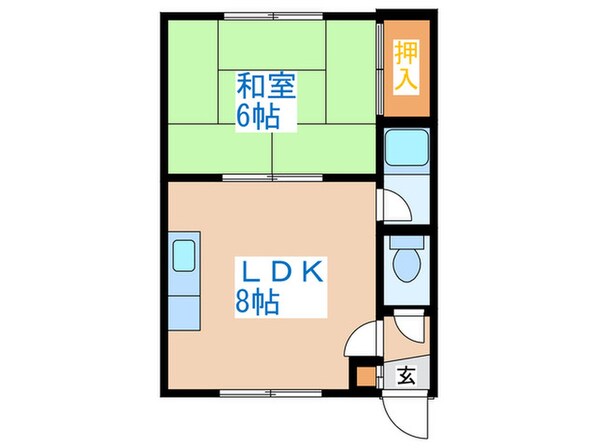 コ－ポ米沢の物件間取画像